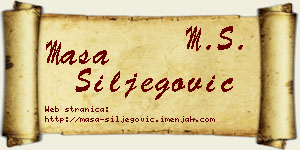Maša Šiljegović vizit kartica